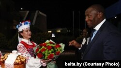 Расэл Дламіні ў Беларусі