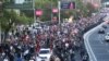 Armenia - Opposition supporters participate in an "awareness march" in Yerevan, April 27, 2022