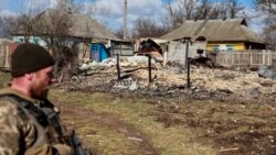 Последствия боевых действий в селе Лукьяновка