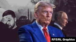 US President Donald Trump (center) said he might turn up and join if Ukraine-Russia talks happen on May 15. So far, Ukrainian President Volodymyr Zelenskyy (left) is the only one who has committed to attend. (illustrative image) 
