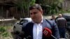 Armenia - Judge Boris Bakhshiyan speaks to journalists after being released from prison, Yerevan, May 7, 2022