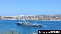 Ракетный крейсер "Москва", 10 апреля 2022 года