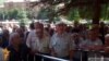 Armenia - Chemical plant workers rally in Vanadzor to demand their back wages, 27Aug2014.