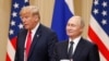 Владимир Путин и Дональд Трамп на совместной пресс-конференции после переговоров. Хельсинки, 16 июля
