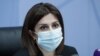 Armenia -- Armenian Health Minister Anahit Avanesian holds a news conference, Yerevan, April 12, 2021.