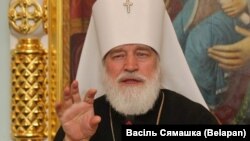 Belarus - Metropolitan of Minsk and Slutsk Pavel at the meeting with journalists, (cropped), Minsk, 13May2014