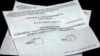 Armenia - A ballot cast in a constitutional referendum, Yerevan, 6Dec2015.