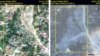 Nagorno-Karabakh - Satellite images of a cemetery in the Karabakh village of Mets Tagher taken before and after the 2020 war.