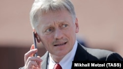 RUSSIA - The Russian President's spokesman Dmitry Peskov attends a Victory Day military parade in Red Square, June 24, 2020.