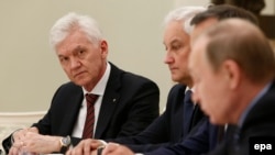 Геннадий Тимченко на встрече президента Владимира Путина с бизнесменами