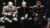 Crimea -- Winston Churchill, Franklin Roosevelt and Josef Stalin at the Yalta Conference in Livadia, Crimea, February 1945