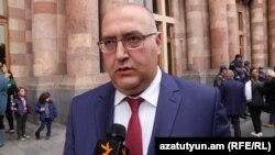 Armenia -- Energy Minister Garegin Baghramian, speaks to RFE/RL, 8Nov2018
