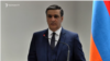 Armenian Ombudsman Arman Tatoyan at a news conference in Yerevan on March 13, 2021