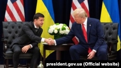Зеленский и Трамп уже встречались, но давно, еще до полномасштабной войны в Украине. Нью-Йорк, 25 сентября 2019 года