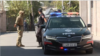 Armenia - Police officers are seen near the scene of a deadly shooting in the village of Merdzavan, September 24, 2025.