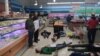 Акция "Не покупай у оккупантов" в киевском супермаркете