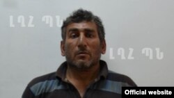 Nagorno Karabakh - Shahbaz Quliyev, an Azerbaijani man, photographed shortly after is arrest, Stepanakert, 11Jul,2014