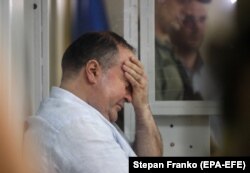 Борис Герман сот залында отыр. Киев, 31 мамыр 2018 жыл.
