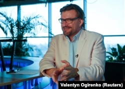 Украинада тұратын ресейлік журналист Евгений Киселев. Киев, 4 маусым 2018 жыл.