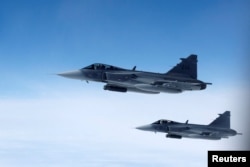 Истребители Saab JAS 39 Gripen ВВС Швеции