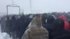 Kazakhstan – the funeral of civil activist Dulat Agadil wich died in a Nur-Sultan city police detention center. Talapker village, Akmola region. 27Feb2020