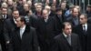 Armenia - Former President Levon Ter-Petrosian (C) and other leaders of his Armenian National Congress lead an opposition demonstration in Yerevan, 10Dec2012. 