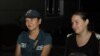 Kazakhstan - Gulzipa Dzhaukerova and Oksana Shevchuk (R), suspected of "participating" in the activities of a prohibited organization, on the territory of a specialized investigative court. Almaty, 03Jul2019.
