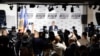 მოლდოვის „მოქმედების და სოლიდარობის პარტიის“ თავმჯდომარე იგორ გროსუ კიშინიოვში, პრესკონფერენციაზე. 2025 წლის 28 სექტემბერი
