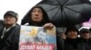 KAZAKHSTAN -- People attend a meeting in memory of Kazakh anti-government activist Dulat Agadil, who recently died in a police detention center, in Almaty, February 27, 2020