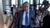 Armenia - Former President Levon Ter-Petrosian is approached by journalists during a conference in Yerevan, September 24, 2025.
