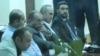 Armenia -- Former President Robert Kocharian (second from right) and his lawyers attend a court hearing in Yerevan, January 9, 2020.