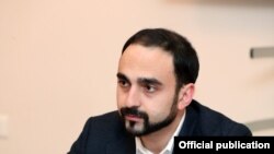 Deputy Prime Minister Tigan Avinian during a visit to Armenia’s southern Syunik province, January 29, 2021