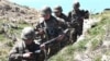 Armenia - Armenian soldiers take up positions on the border with Azerbaijan, May 17, 2021.