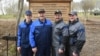 Сямʼя Лукашэнак на суботніку: Мікалай, Аляксандар, Віктар і Дзьмітры Лукашэнкі