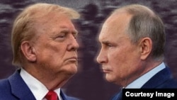 Доналд Тръмп и Владимир Путин. Колаж